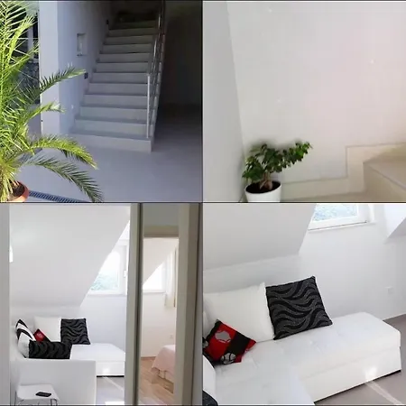 Helle Mit Moderner Einrichtung In Angenehmen Farben Mit Balkon Und Meerblick Apartment Stikovica